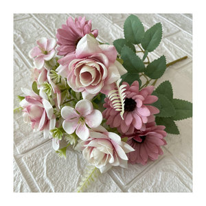 Flores Artificiales Meiyu Craft, Ramo de Rosas con Borde Rizado de 7 Cabezas, 30cm 100cm, Decoración para Bodas y Hogar - Product Image 5