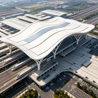Edificios de Estructura de Acero Integrada, Centro de Transporte, Estación de Tren de Alta Velocidad, Edificios de Estructura de Acero de Forma Especial
