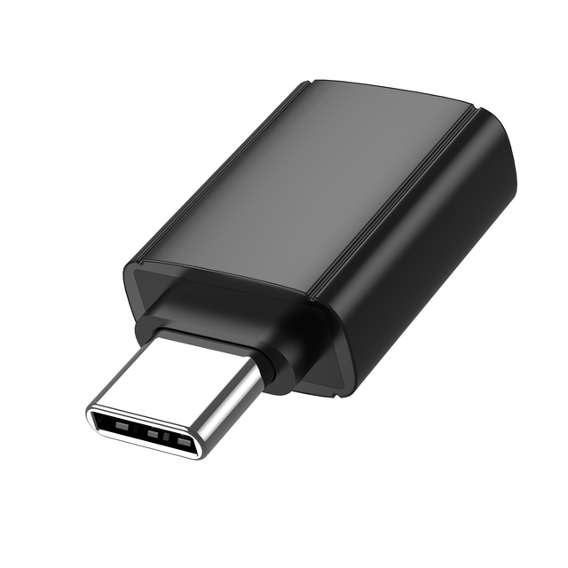 Blue lights Aluminum 10Gb/s  USB C to USB 3.2 OTG Adapter