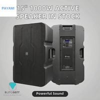En stock, enceintes actives professionnelles de 15 pouces 1000W avec diaphragme en alliage de titane 40Hz - 20kHz