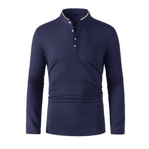 Camisetas de Manga Larga para Hombre, Estilo Hip Hop, de Algodón Jersey Transpirable, con Logotipo Bordado, Venta al Por Mayor - Product Image 3