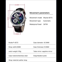 Montre mécanique lumineuse céleste, montre automatique unique avec planètes, lune et terre, montres Astronomia pour hommes, fabricants