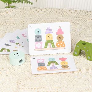 Cpc Ce En71 Baby Educational Natural Wood Toy <b>Creative</b> Set for Kids Montessori Wooden Building Blocks - Product Image 5
