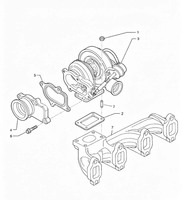 Turbocompresseur Holset 2856689 pour chargeuse sur pneus Bcakhoe 580M 580SN