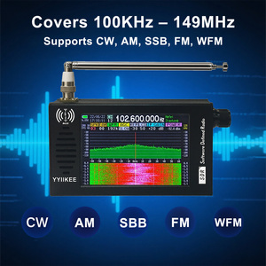 Receptor de Radio SDR DSP Portátil Bajei de 100KHz-149MHz con Pantalla Táctil de 4.3\" y Visualización de Espectro y Cascada - Product Image 4