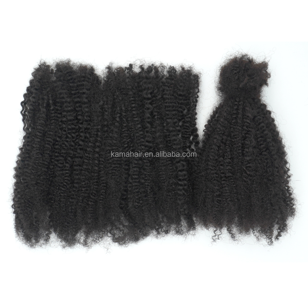 KAMA Hair Bulk | Afro Kinky Curly Human Hair Bulk | Wholesale Kinky Curly Human Hair Bulk Remy Bulk Human Hair for Braiding Detail Section 7