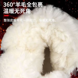 Sxxy – bottes de neige en laine pour hommes, épaisses, chaudes, anti-froid, pour randonnée en plein air, marron, taille 40 41 42 43 44 45 - Product Image 4