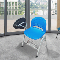 Chaise de bureau en maille plastique économique moderne fixe et empilable pour la formation ou la conférence pour les écoliers et les invités