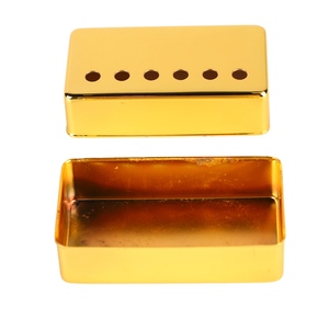 2Pcs Gold 6 Hole Guitar Pickup Cover Polished Single <span class=keywords><strong>Double</strong></span> Coil Electric Guitar Pickup Cover - Product Image 5
