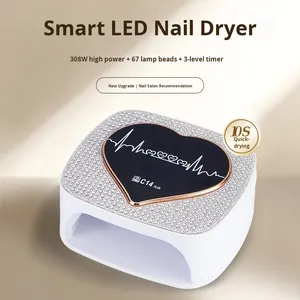 Nueva Lámpara Profesional para Uñas con Diseño de Diamantes, Alta Potencia, Secado Rápido, Lámpara UV para Esmalte de Uñas en Gel, Equipo para Mejorar las Uñas - Product Image 4