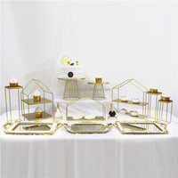 Présentoir de décoration de table de desserts européens, support à gâteaux en forme de cœur pour le thé de l'après-midi, étagère à gâteaux, table de pause thé, décoration de mariage