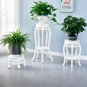 Support à fleurs rond en plastique à plusieurs niveaux, nouveau style chinois, pour salon, balcon, rangement intérieur - Product Image 6