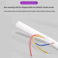 Tubo Corrugado Gris Blanco de PP Ignífugo Rojo Naranja Amarillo AD21.2 17mm Diseño Abrible para Cableado y Monitoreo