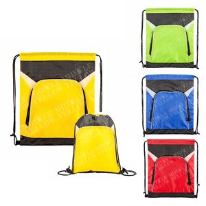 Sac de sport à cordon personnalisé en polyester recyclé 210D imperméable, nouveau sac à dos de sport durable avec logo personnalisé - Product Image 1