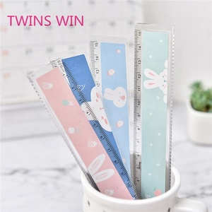 ไม้บรรทัดพลาสติกแบบตรงขนาดพกพาไม้บรรทัดโปร่งใสสำหรับเด็กมีมิติสูง - Product Image 1