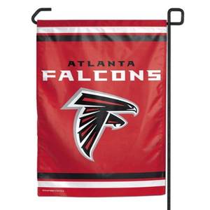 Nouveau drapeau de jardin imprimé numériquement double face 100% polyester des Falcons d'Atlanta - Product Image 1