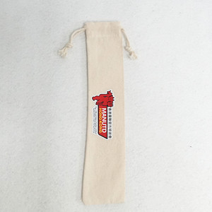 Hight Quality Calico Cotton Cutlery Bags Drawstring Cutlery Bags for Packing - Product Image 4