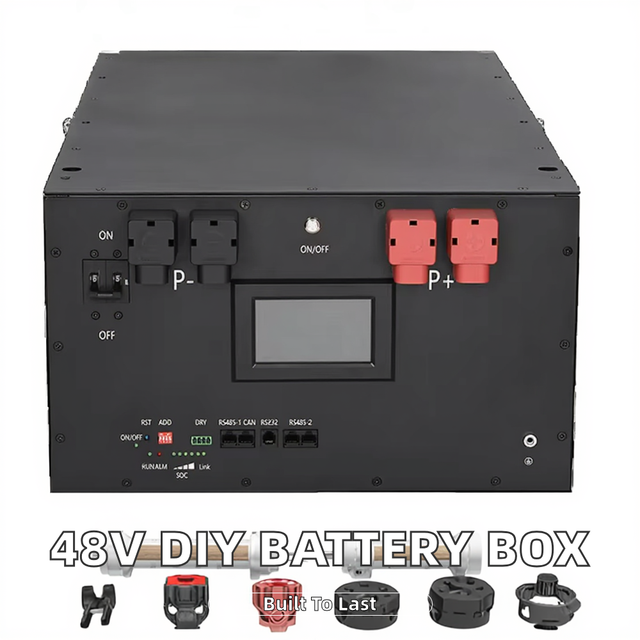 Lithium Ion Cell Box Solar Pack Energy 48V 280AH 314AH Lifepo4 DIY Battery Case Flexible Busbars Golf Carts EV 16S IP54