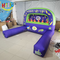 Juego de tiro con arco para niños Eventos inflables gigantes Campo de tiro con pistola Nerf inflable