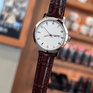 Colección de Relojes de Cuarzo con Esfera Redonda para Hombre con Correa de Cuero en Negro, Blanco y Marrón para Uso Formal e Informal Longinesing - Product Image 3