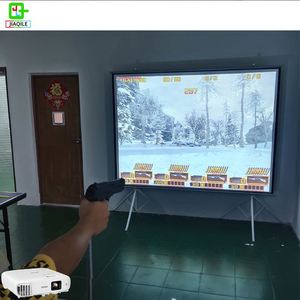 เครื่องเล่นเกมยิงปืนฉายภาพ 3 มิติ แบบอินเทอร์แอคทีฟ ฉายภาพลงหน้าจอจริง อุปกรณ์ความบันเทิงสำหรับเด็ก - Product Image 5