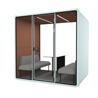 Cabine de travail insonorisée haute densité pour bureau intérieur, absorption acoustique, espace d'isolation privé