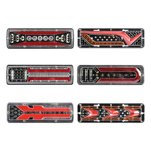 새로운 트레일러 트럭 조명 시스템 12V 24V LED 테일 라이트 미등 트럭 마커 라이트 후방 램프 - Product Image 1