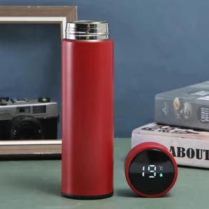 Inteligente Termos Digital 500ml Stainless Steel LED Smart Temperature Display Thermal Flask <b>Cup</b> Water Bottle With <b>Tea</b> Strainer - Product Image 3