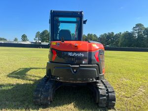 Machines japonaises certifiées CE avec godet Kubota bon état U55 mini pelleteuse 5.5 tonnes pelle sur chenilles d'occasion - Product Image 2