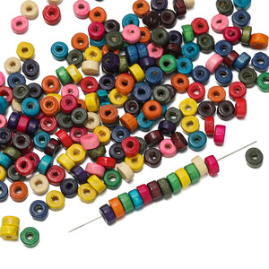 Colorful Cylindrical Wooden <b>Beads</b> 6mm Spacer <b>Beads</b> For DIY Jewelry Making Accessories Macaron Colored Loose <b>Beads</b> <b>Set</b> - Product Image 4
