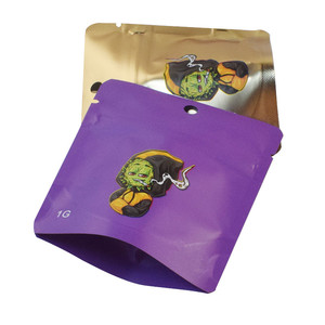 Tùy chỉnh <span class=keywords><strong>in</strong></span> Nắp kéo nhỏ Cali kỳ lạ lá nhôm đứng lên túi ăn kẹo mùi bằng chứng 1G 3.5 Mylar túi với logo của tôi - Product Image 2