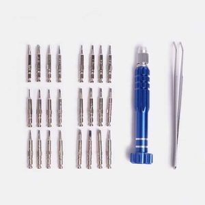 26 In 1 Screwdriver Set With Magnetic Bits <b>For</b> Mobile Phone <b>Computer</b> Watch Repair Tool <b>Case</b> 122mm Length Plastic Handle - Product Image 2