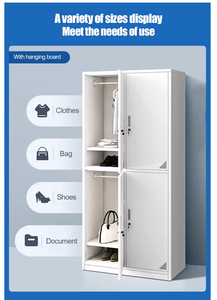 Modern Multiple Doors Stainless Steel Lockers Versatile Home Use <b>Storage</b> <b>Cabinet</b> for Gym Kitchen Home Office School - Product Image 4