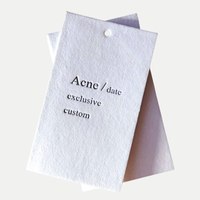 Étiquettes et étiquettes suspendues pour vêtements en papier recyclé écologique, personnalisées et de qualité supérieure
