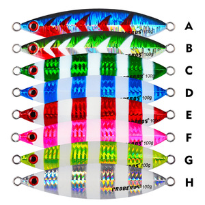Jig métallique à descente lente <span class=keywords><strong>pas</strong></span> <span class=keywords><strong>cher</strong></span>, cuillère à lancer 80g 120g, appât artificiel marin, jigging côtier, leurre de pêche métallique, équipement de pêche - Product Image 3