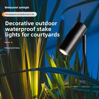 Lampe de projection d'extérieur étanche avec LED, indice IP65, éclairage de jardin à brancher pour parterres de fleurs et aménagements paysagers