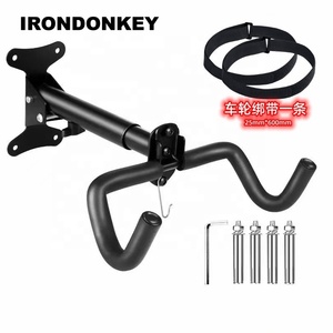 Supporto <span class=keywords><strong>da</strong></span> Parete per Bicicletta IRONDONKEY, Gancio <span class=keywords><strong>Doppio</strong></span> Telescopico per Interni, Rastrelliera per Parcheggio Bici - Product Image 4