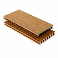 Planches de terrasse en composite bois-plastique PVC 100% pour extérieur, panneaux de terrasse en WPC co-extrudés