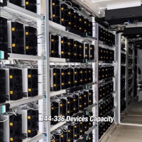 Caja de Minería con Enfriamiento por Aire ACT de 20 pies, 144 Unidades, 1200kW, Solución de Alojamiento para Mineros de Bitcoin, Bajo Ruido, Alta Densidad, PDU Inteligente