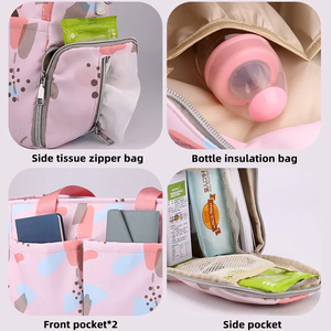 Nueva <span class=keywords><strong>bolsa</strong></span> de pañales de moda, <span class=keywords><strong>bolsa</strong></span> de mamá para <span class=keywords><strong>Hospital</strong></span>, <span class=keywords><strong>bolsa</strong></span> de bebé impermeable de gran capacidad para viajes de mamá - Product Image 3