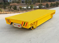 Chariot de manutention d'atelier sur rail, chariot de transfert motorisé 20 tonnes, plateforme mobile, chariot robotisé avec tambour à câble