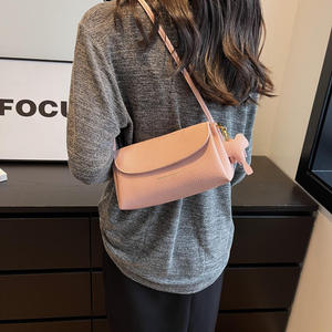 2026 new women's solid color crossbody <b>bag</b> PU <b>soft</b> <b>leather</b> women's simple shoulder <b>bag</b> - Product Image 3
