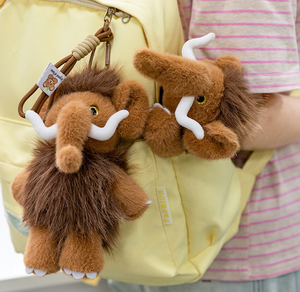 Peluche Mamouth Réaliste, Jouet en Peluche Doux, Décoration de Bureau, Cadeau d'Anniversaire Adorable pour Enfants, en Coton PP - Product Image 5