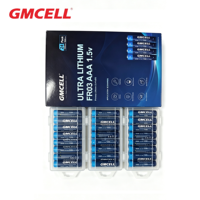 Batterie GMCELL AAA FR03 1,5V 1200mAh Li-FeS2, durée de vie de 10 ans, pour stock à long terme en vente au détail, détecteurs de CO et radios portables