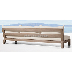 Juego de Muebles de Jardín de Lujo de Estilo Minimalista <span class=keywords><strong>Singular</strong></span>, Diseños de Sofás de Madera de Teca para Exteriores - Product Image 3