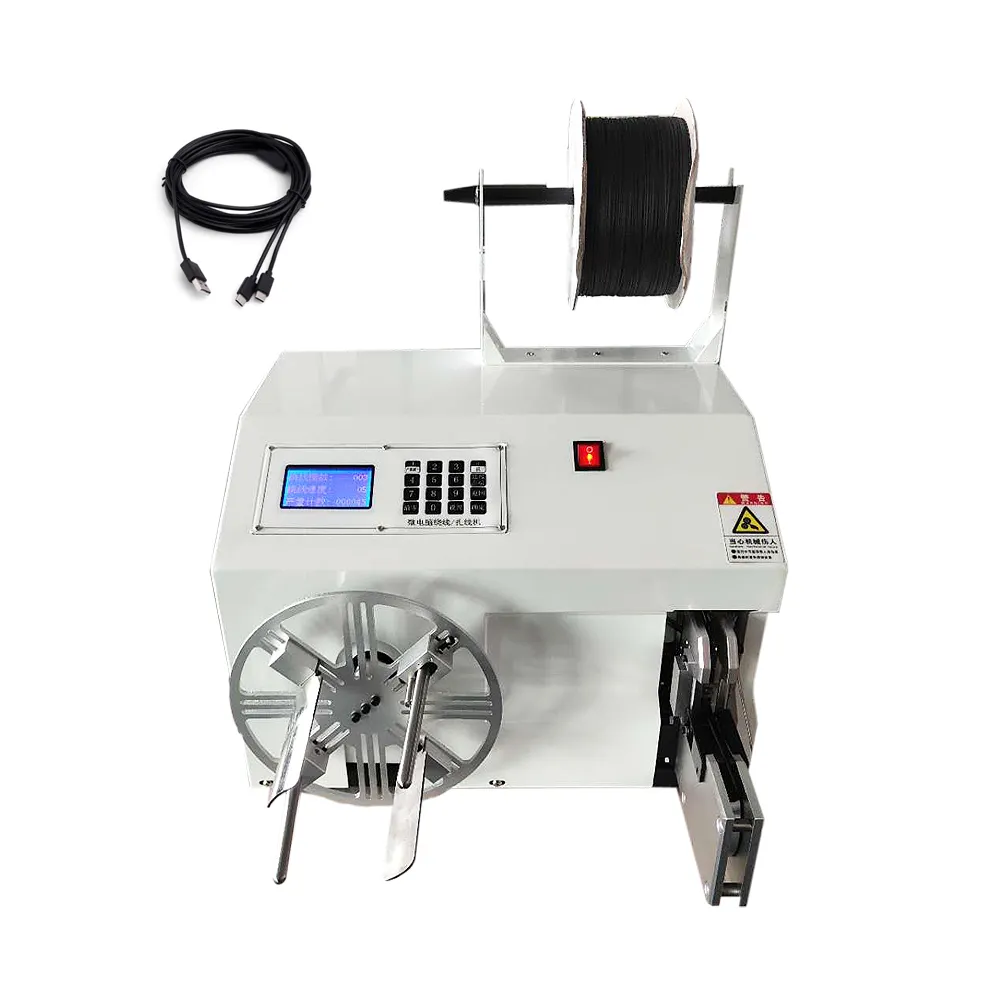 Lanke semi-automatic winding banding machine high efficiency save labor force for 8 and 0 shape for USB copper
