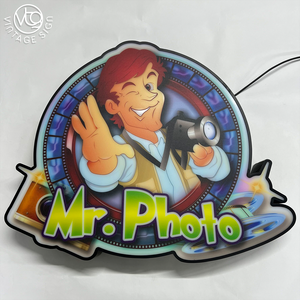 Insegna Luminosa LED Personalizzata con Logo Cartoon Mr. Photo, Stampa Completa per Studio Fotografico e Vetrina Negozio - Product Image 6