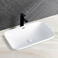 Zuozhan — lavabo rectangulaire en céramique, prix d'usine, vasque en céramique pour le lavage des mains, vente en gros