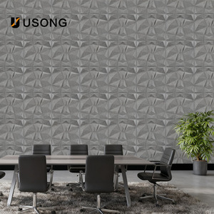 Panneau acoustique en fibre de polyester pressé à haute température 3D stéréoscopique, tapis en fourrure pour animaux de compagnie, autocollant mural - Product Image 1