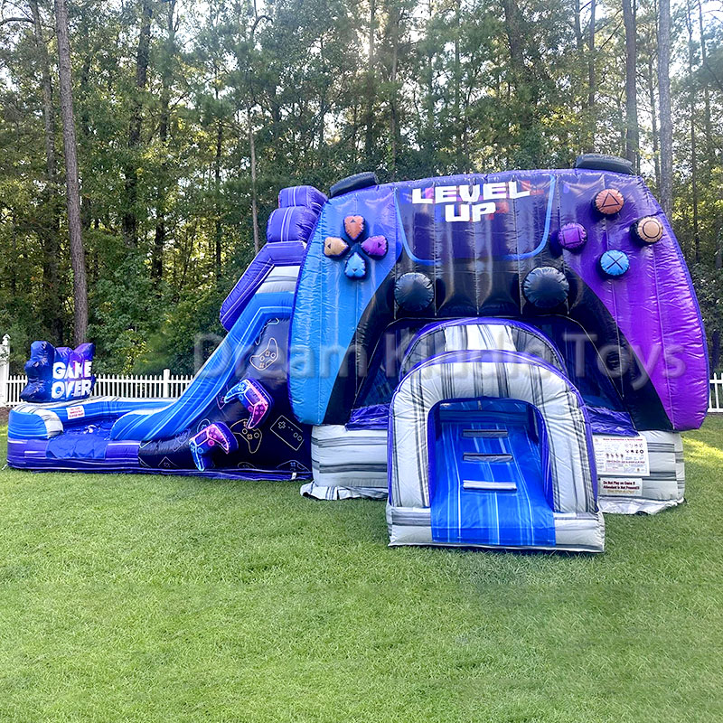 Надувной замок игровой контроллер видеоигры Moonwalk Gamer Bounce House для вечеринки